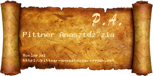 Pittner Anasztázia névjegykártya
